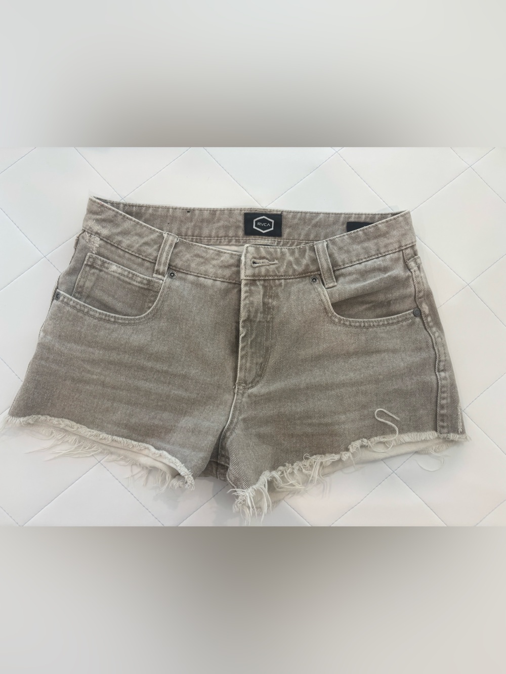 RVCA Distressed Jean Shorts